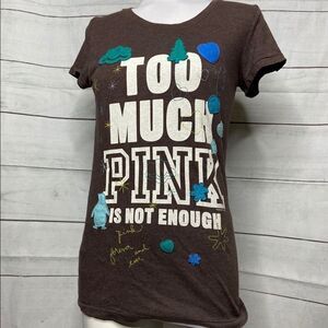 PINK Victoria's Secret brown soft tee medium